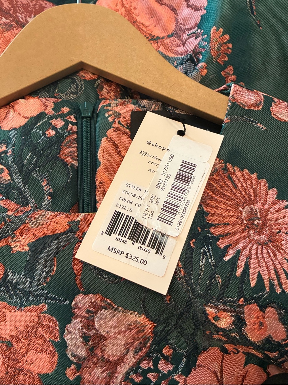 Abbey Glass Bronwyn Forrest Pansy Blossom Dress Small. - Picture 12 of 14